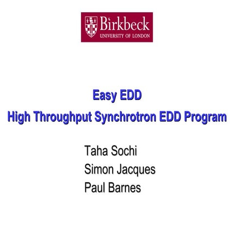 Easydd program