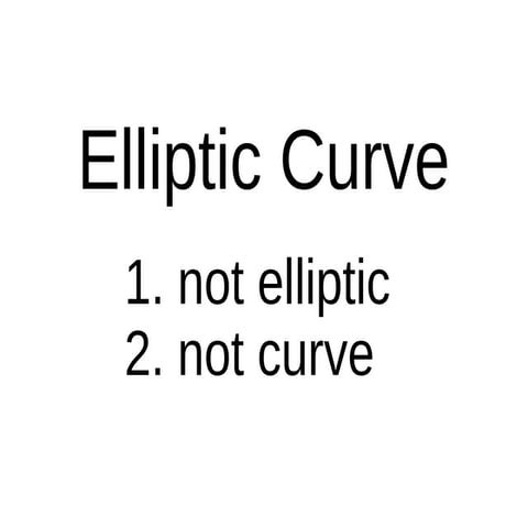 easy elliptic curve（椭圆曲线算法解释）