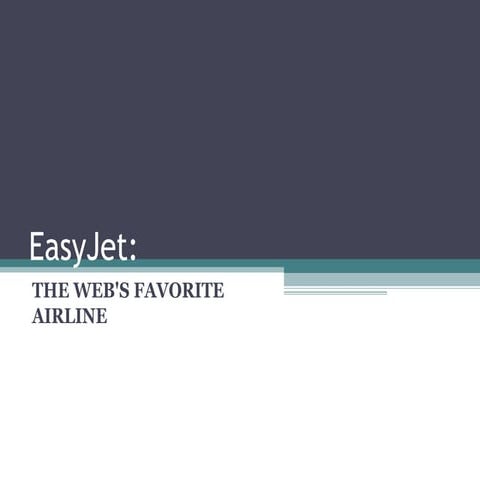 EasyJet-THE WEBS FAVORITE AIRLINE.ppt