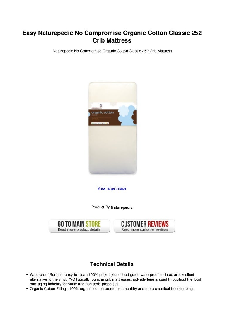 naturepedic classic 252 crib mattress