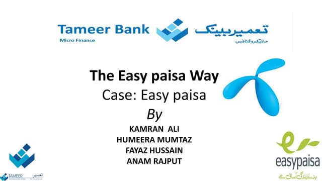 Easy paisa; case study