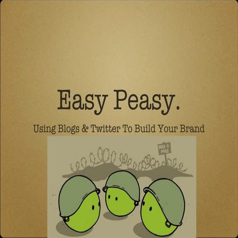Easy peasy: Blogging & Microblogging for NonProfits