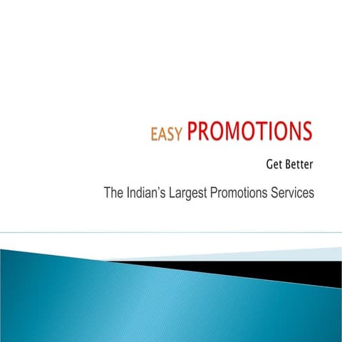 Easy promotions