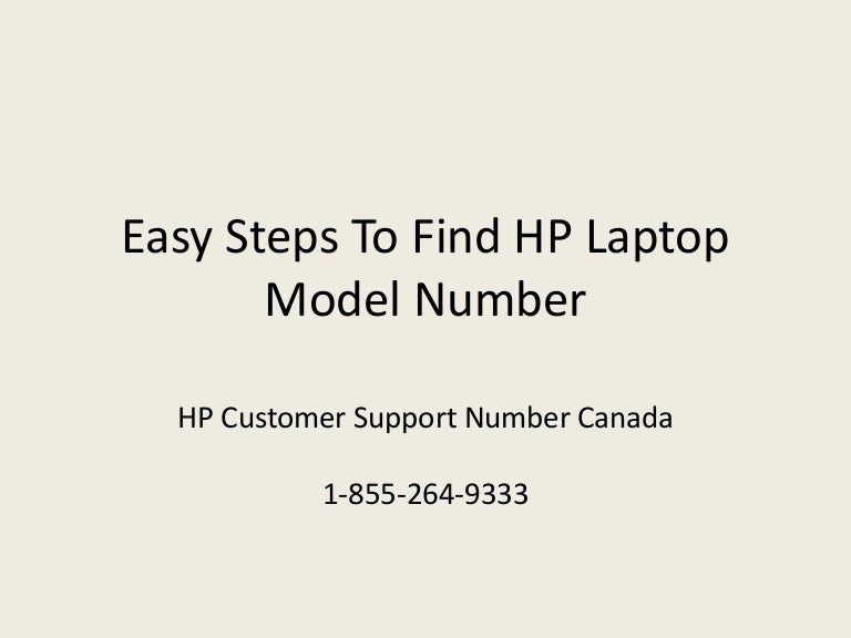 Easy steps to find hp laptop model number