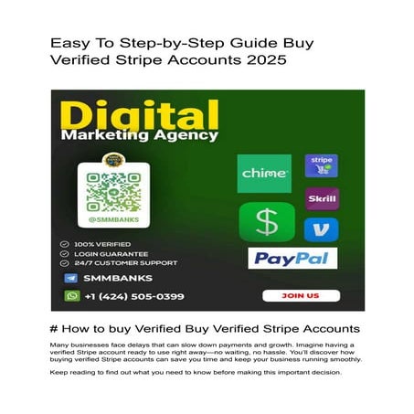 Easy To Step-by-Step Guide Buy Verified Stripe Accounts 2025.