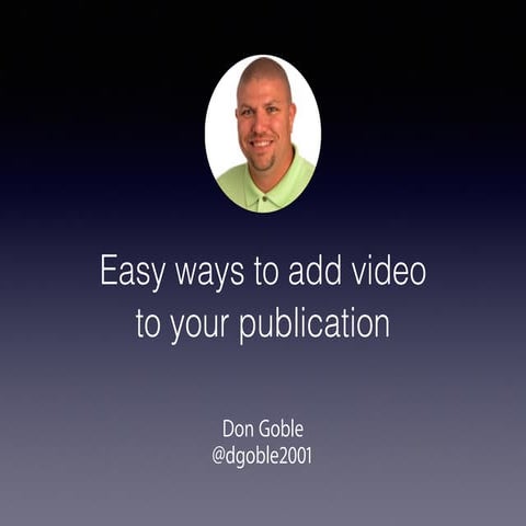 Easy ways to add video to your publication