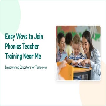 Phonics Teacher Training Course in Mumbai | PDF