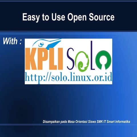 Easy with open source