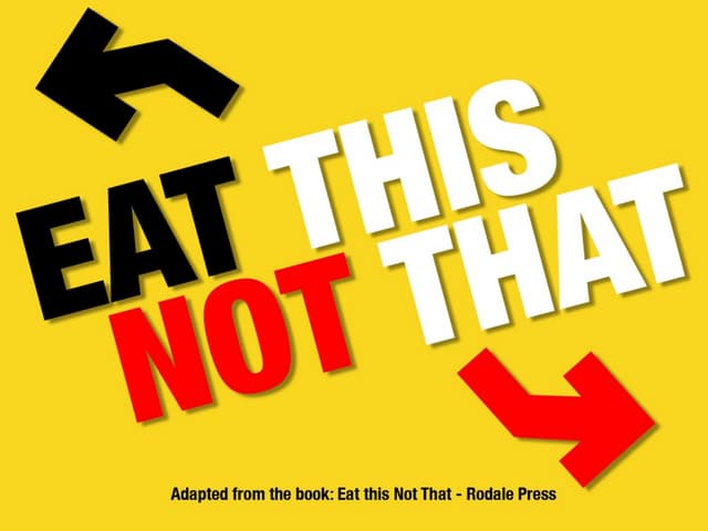 Eat This, Not That: Supermarket Edition | PPTX