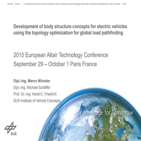 Development of body structure concepts for electric vehicles using the ...