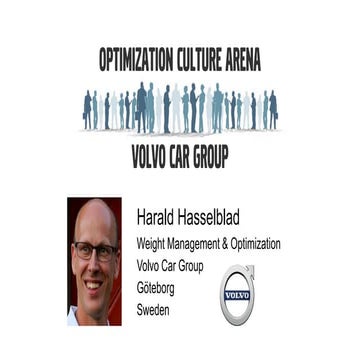Optimization Culture Arena at Volvo Car Group
