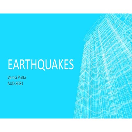 Eathquakes Vamsi Putta
