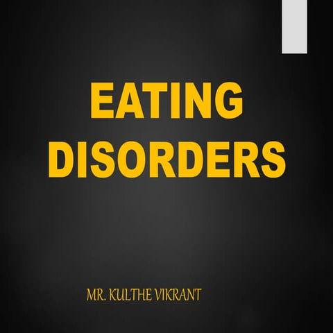 Eating and impulse control disorders1