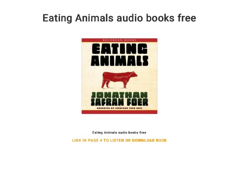 Eating Animals audio books free