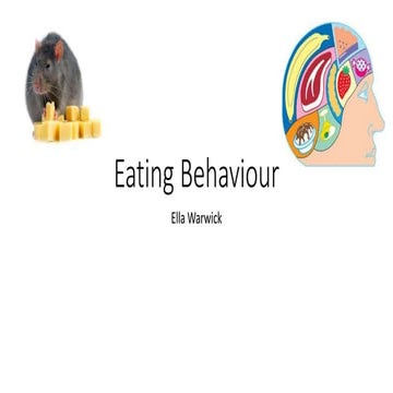 Eating Behaviour - AQA A level Psychology Revision