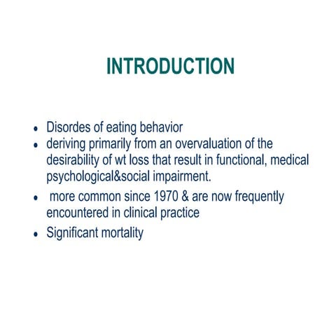 The feeding and eating disorders - DSM 5 disorders | PPTX