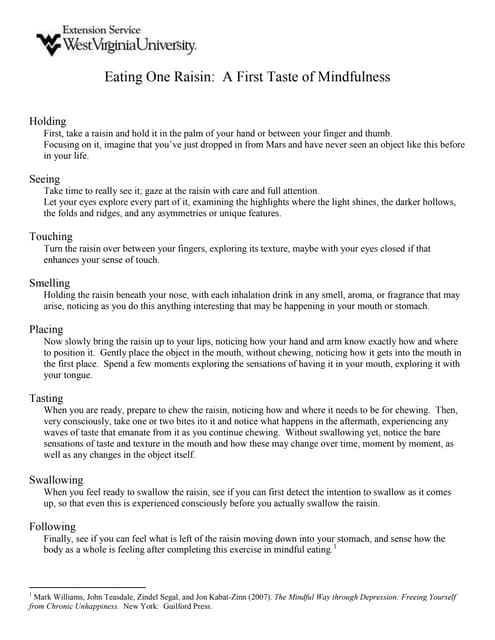 Raisin Meditation and Mindfulness 123.pptx