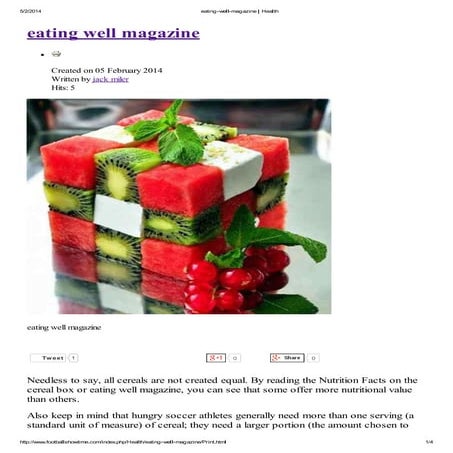 Protein diet plan | PDF