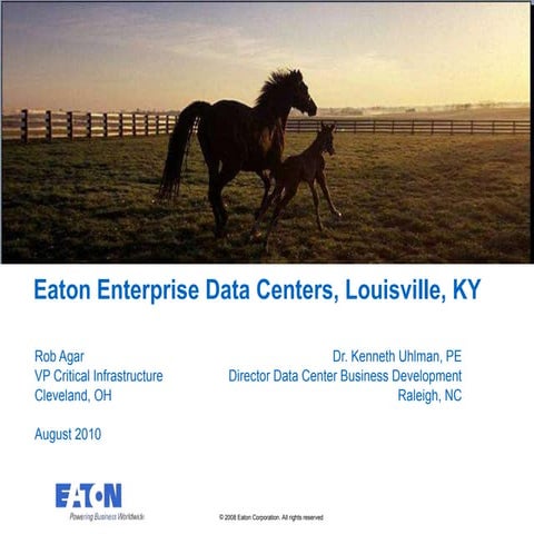 Eaton Enterprise Data Centers Sep 2010