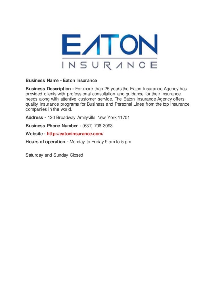 Eaton insurance