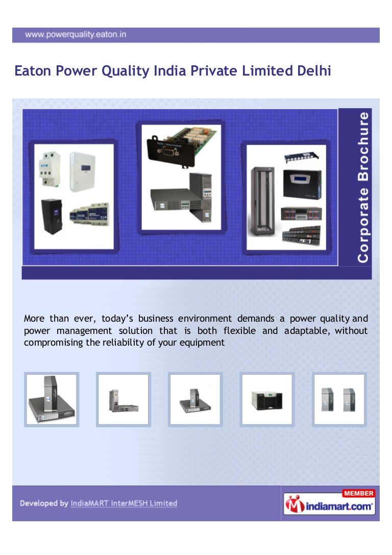 Eaton Power Quality India Private Limited Delhi, Eaton Evolution UPS