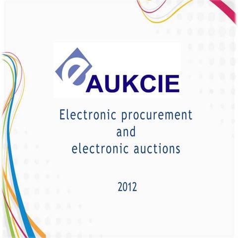 ePROCUREMNT and eAUCTIONS