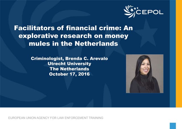 Money Mule Recruitment in the Netherlands_Brenda Arevalo