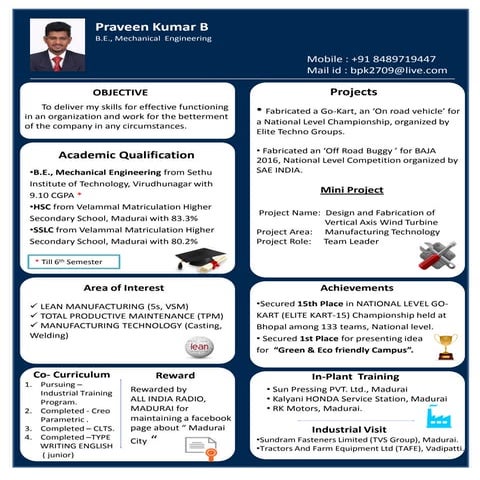 Praveen 1page resume