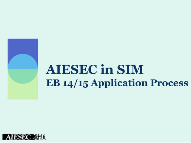 Eb 14 15 application process