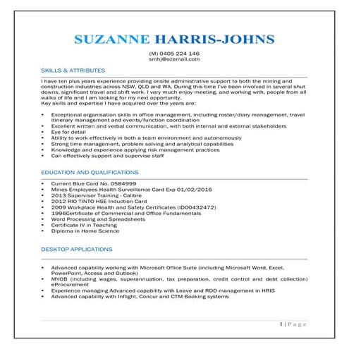 Resume - Suzanne Harris-Johns 2