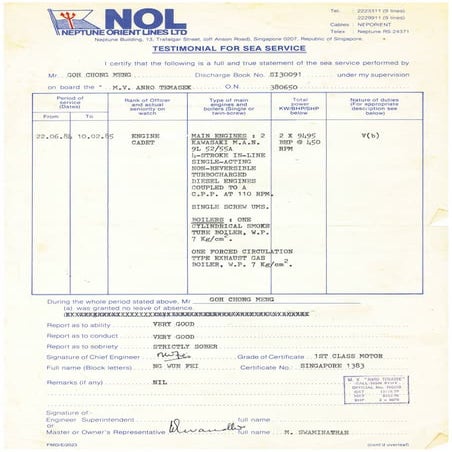 Ship Testimonials | PDF