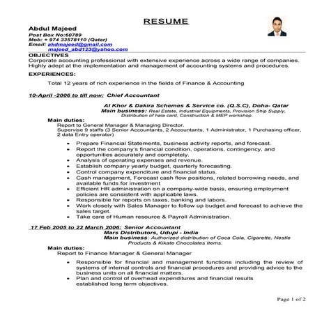 Updated Resume | DOC