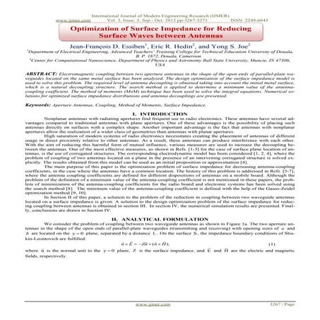 Optimization of Surface Impedance for Reducing Surface Waves between Antennas