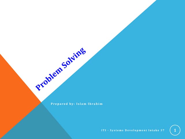 Problem Solving | PPT