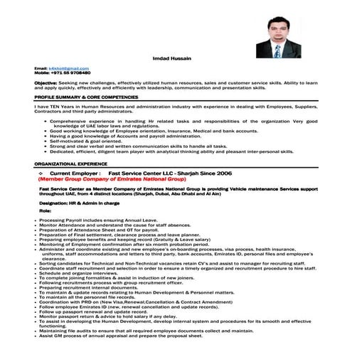 Imdad Hussain - CV.. | PDF