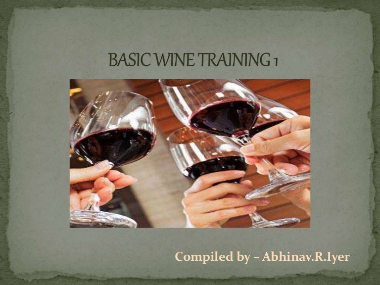 BASIC WINE TRAINING