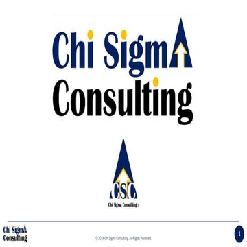 Chi Sigma Consulting Pitch Deck