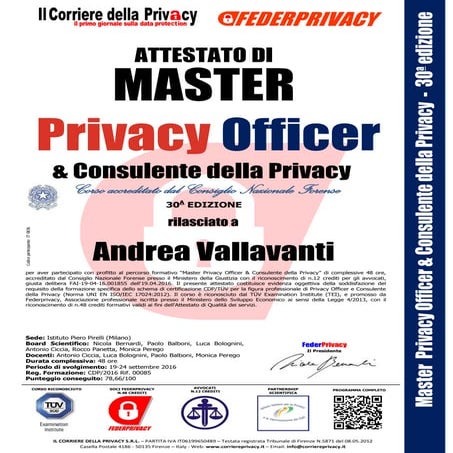 Attestato_Competenza_Master_Privacy_Officer_Andrea Vallavanti