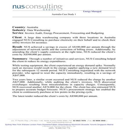 Case Study - Data Warehouse | PDF