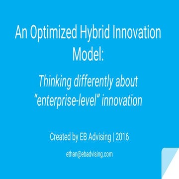 An Optimized Hybrid Model for Enterprise-Level Innovation