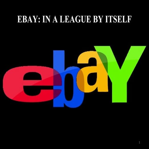 Strategic mgt of Ebay