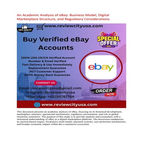 Case study on ebay.com