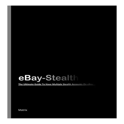 E bay stealth book