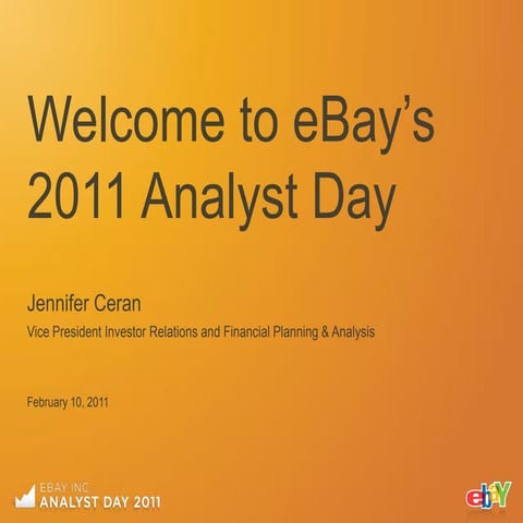 2011 eBay三年规划