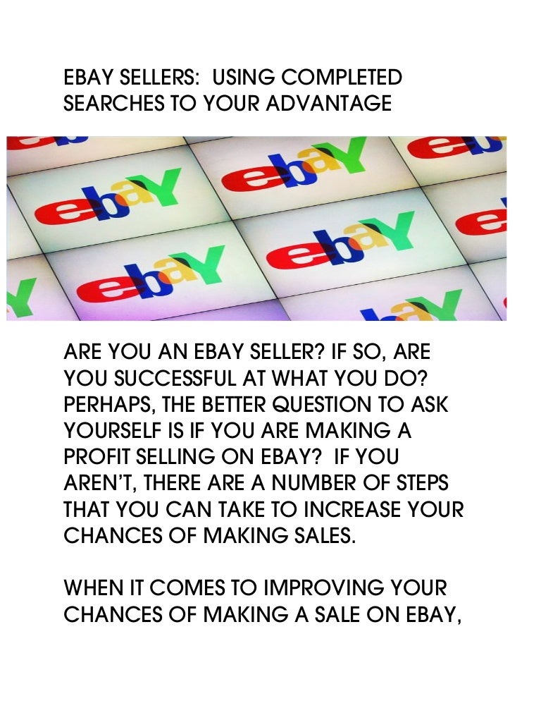 eBay Completed Listings