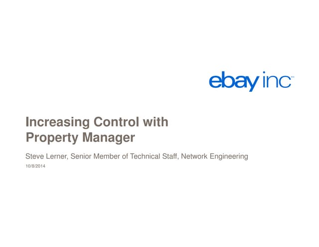 Edge 2014: Increasing Control with ...