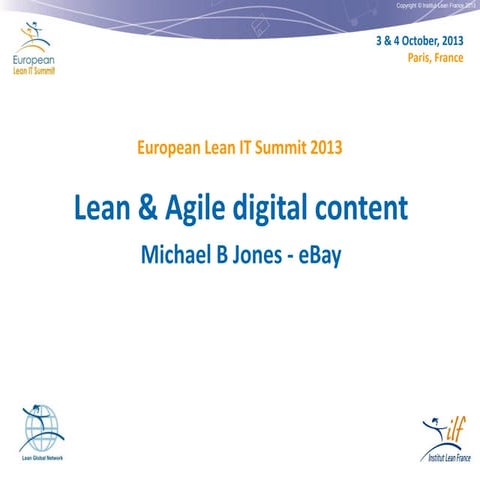 eBay: A lean & agile content case study by Michael B. Jones
