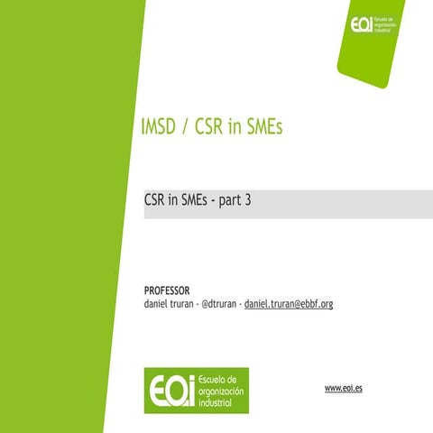 CSR for SMEs | PDF
