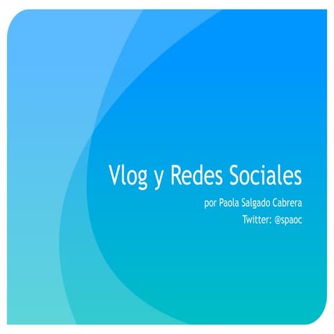 Vlog y Redes Sociales (EBC)