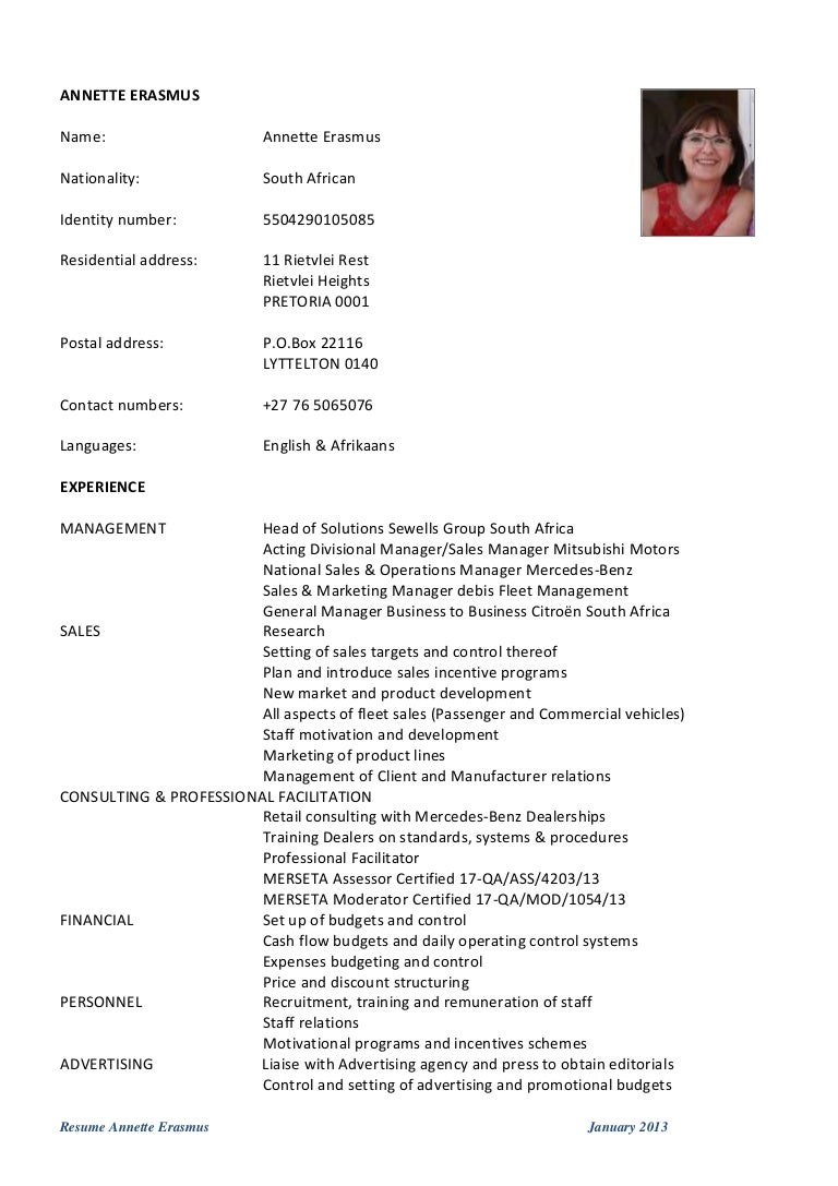 Europass cv free image